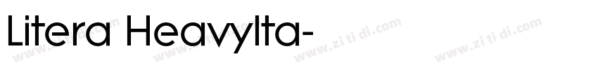Litera HeavyIta字体转换